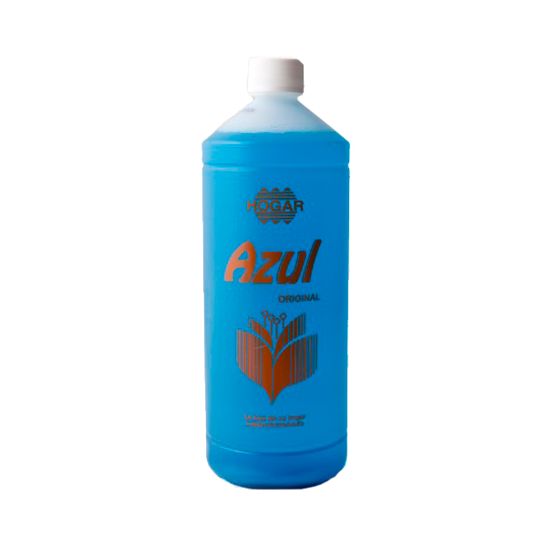 Caja con seis botellas de Limpiador Azul concentrado multiusos HomeCareAloe